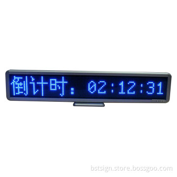 Blue Color LED Desktop Display (BST-C16128B)